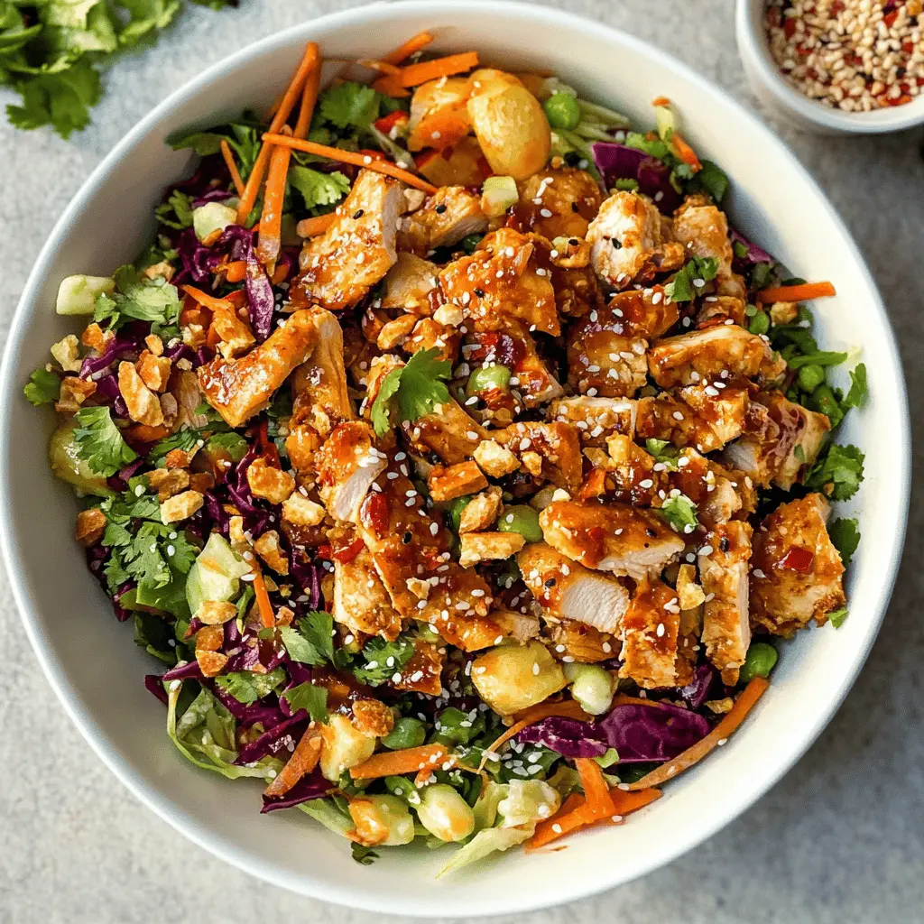 Easy Asian Chicken Crunch Salad Recipe