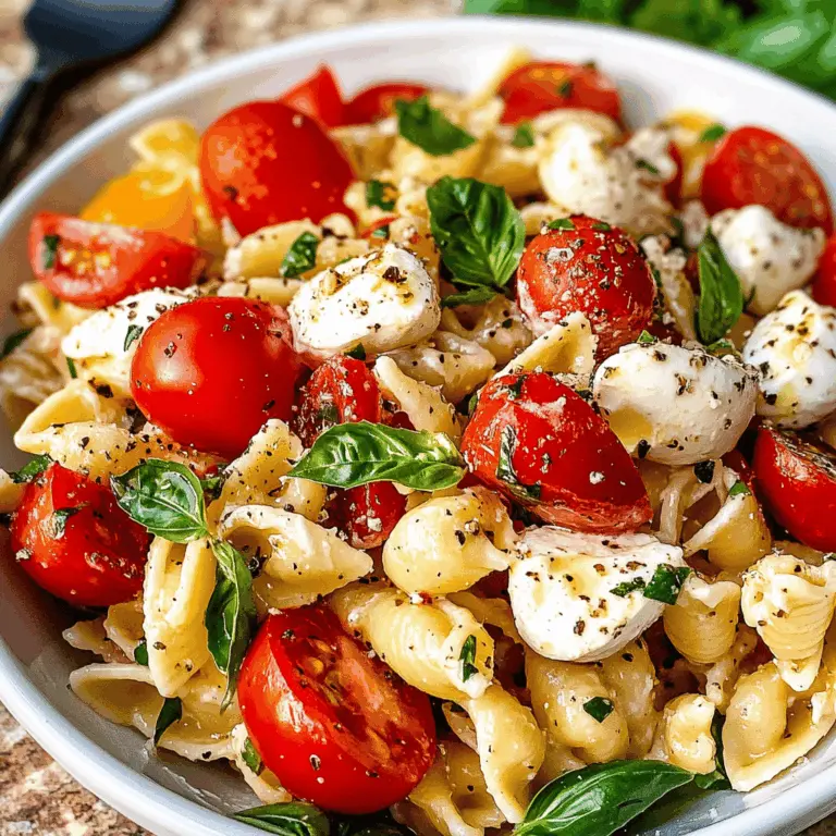Best Caprese Pasta Salad