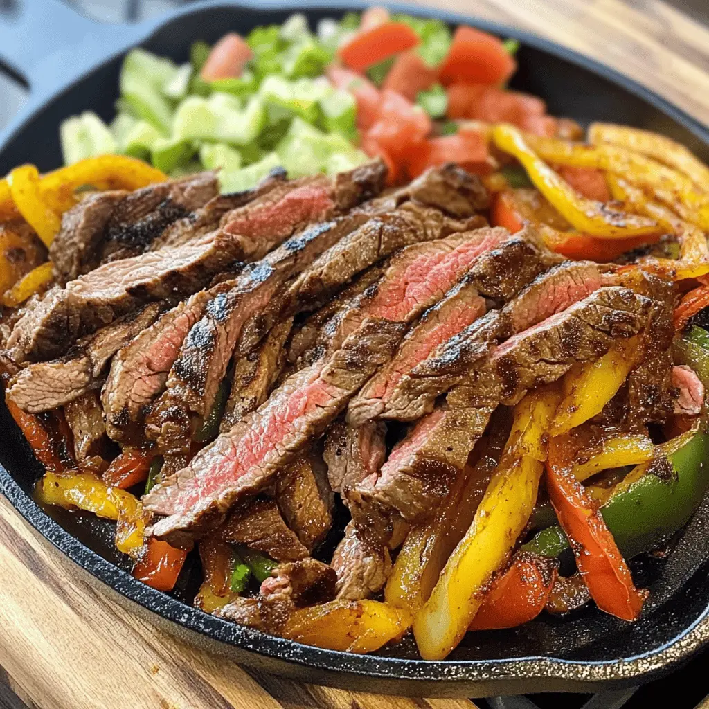Get ready for a fiesta with these Blackstone Steak Fajitas! Vibrant bell peppers and juicy steak come together, seasoned to perfection for a mouthwatering meal. Perfect for a family dinner or casual gathering, these fajitas are quick to make and sure to impress. Save this recipe for a fun night of delicious flavors and sizzling fun!