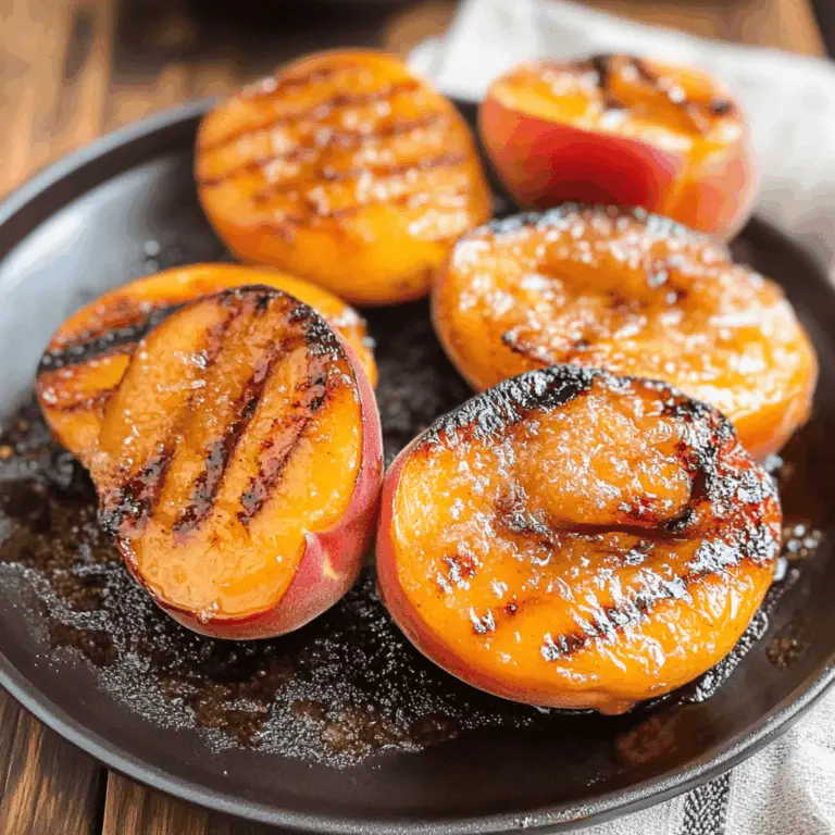 Brown Sugar Grilled Peaches