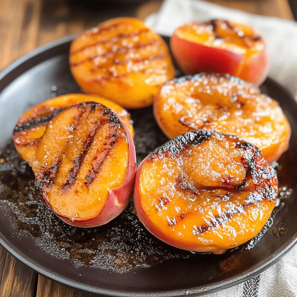 Sweet, juicy brown sugar grilled peaches are the perfect summer treat! This easy recipe combines caramelized flavors with a hint of vanilla, making them an ideal dessert for barbecues and picnics. Serve them warm over ice cream or yogurt for a delightful finish. Save this recipe to impress your friends and family at your next gathering!