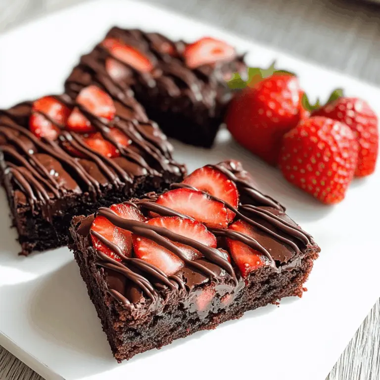 Chocolate Covered Strawberry Brownies