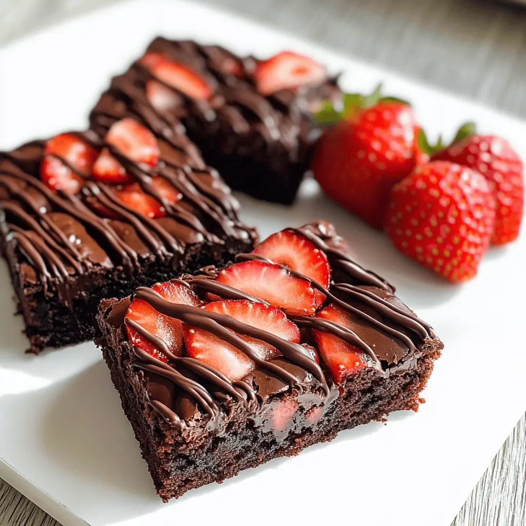 These Chocolate Covered Strawberry Brownies are the perfect treat for any occasion! Rich chocolate brownies are topped with fresh strawberries and a smooth chocolate ganache, creating a delightful dessert that’s both impressive and simple to make. Save this recipe for your next gathering or a cozy night in! Treat yourself and your loved ones to this delicious combination of flavors.