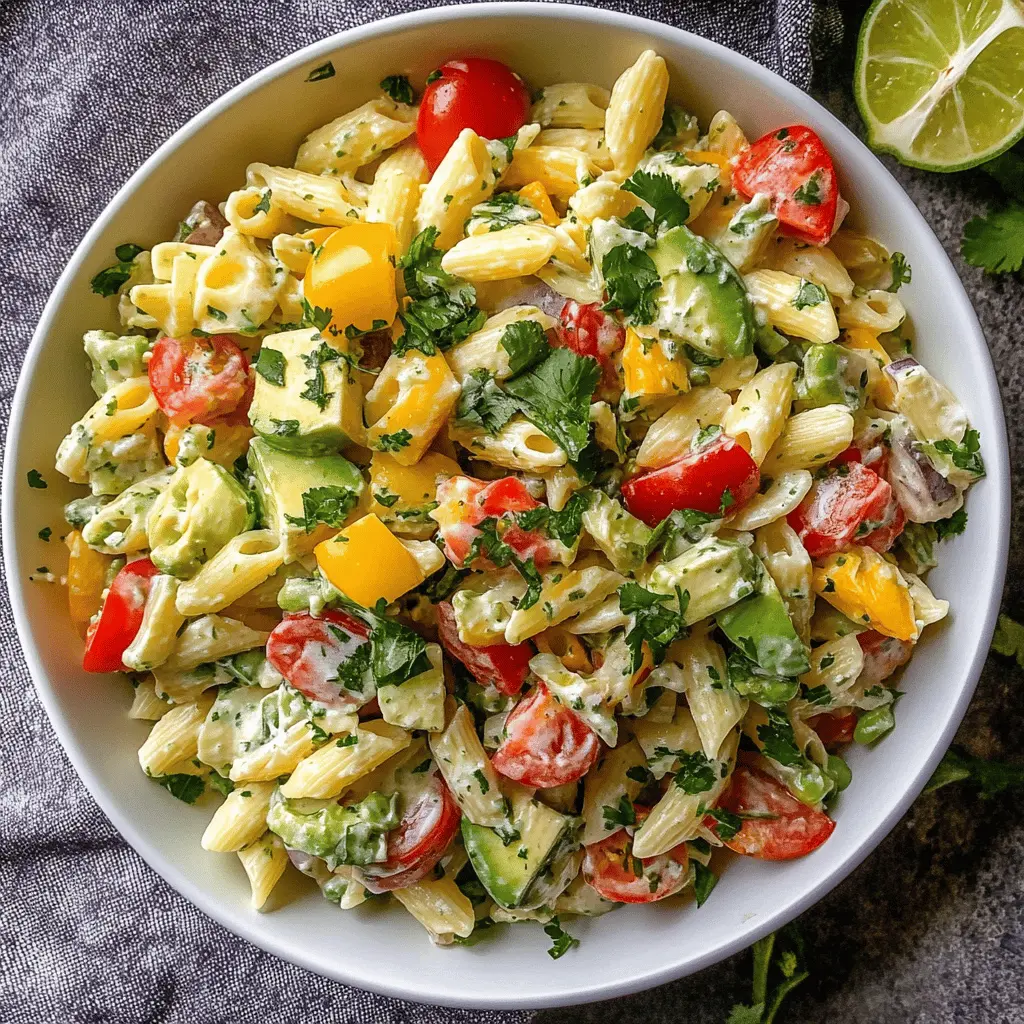 Brighten your day with this delicious Cilantro Lime Pasta Salad! Bursting with fresh flavors from zesty lime and fragrant cilantro, this dish makes a perfect side for cookouts, picnics, or potlucks. Add your favorite veggies for a colorful twist! Save this recipe to bring a refreshing touch to your next gathering!