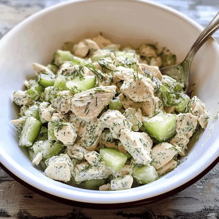 Cucumber Dill Greek Yogurt Rotisserie Chicken Salad