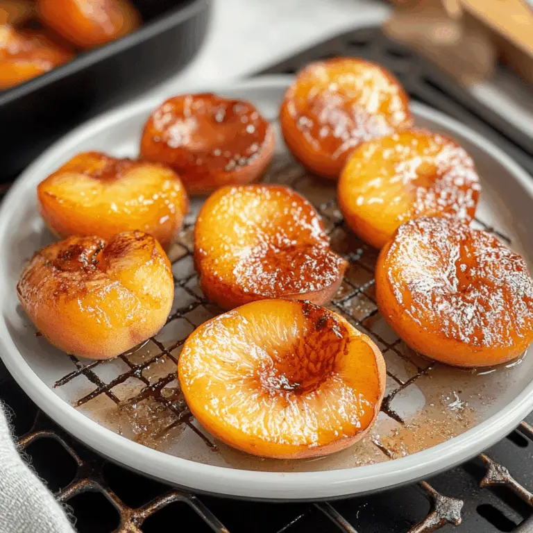 Easy Air Fryer Peaches