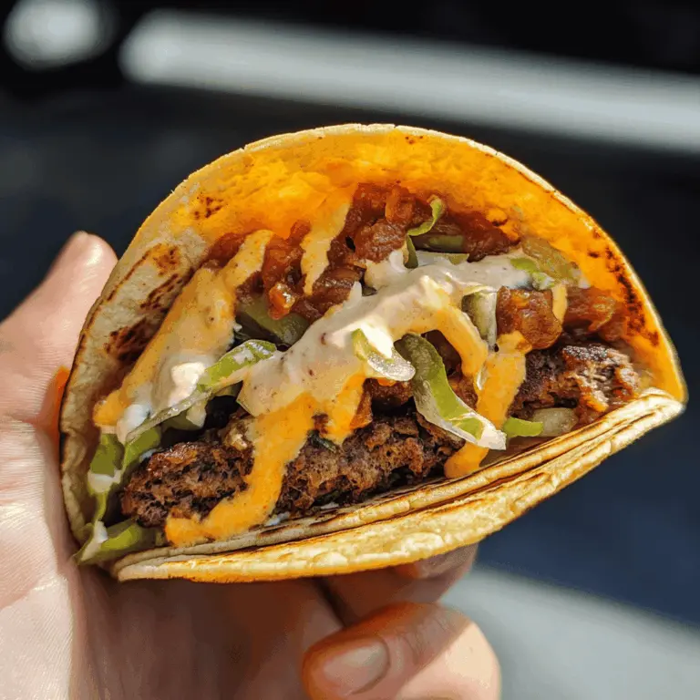 Easy Smash Burger Tacos