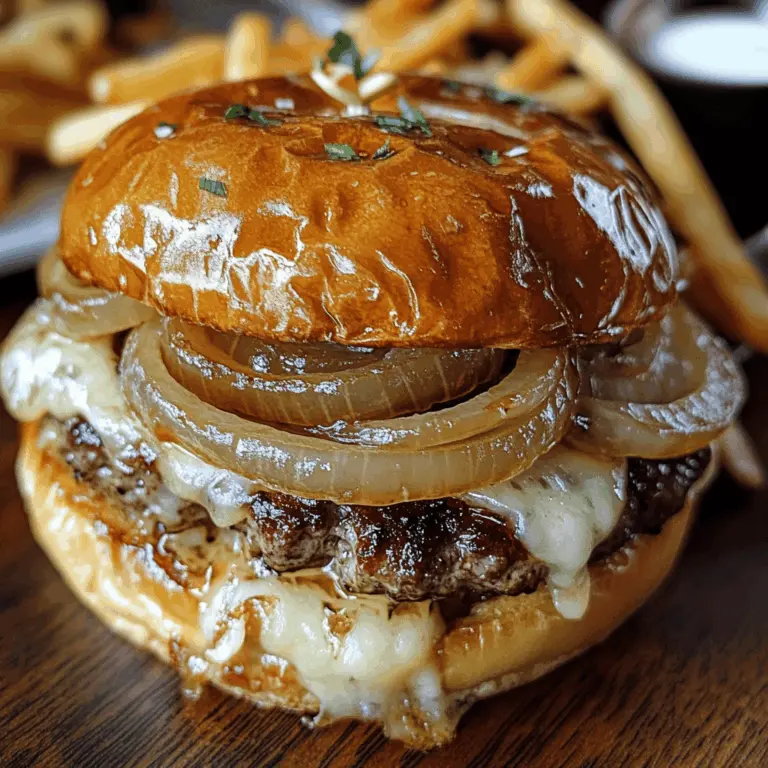French Onion Burgers
