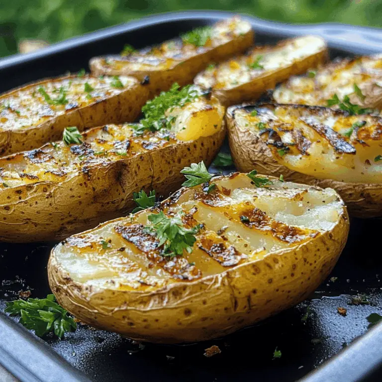 Grilled Baked Potatoes