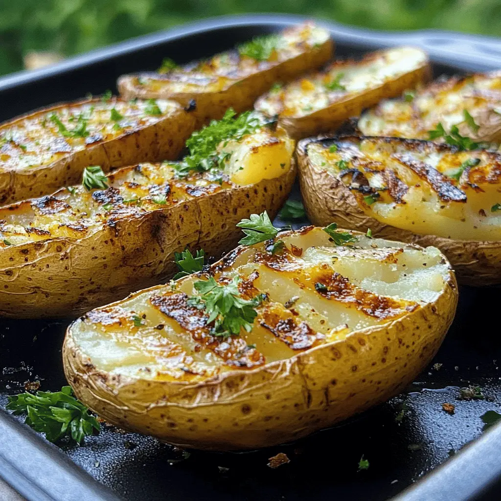 Transform your backyard barbecue with these easy Grilled Baked Potatoes! Perfectly smoky and tender, they're a must-have side for any meal. Loaded with your favorite toppings, from cheese to sour cream, these potatoes are not just tasty but also simple to make. Save this recipe for your next cookout and impress your friends and family!