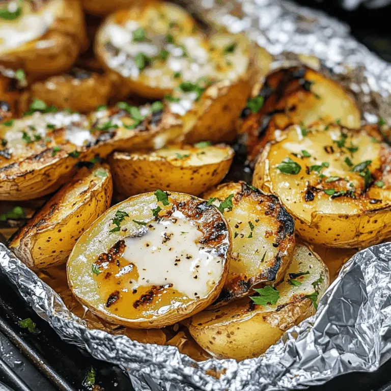Grilled Potatoes In Foil (Potato Packets)