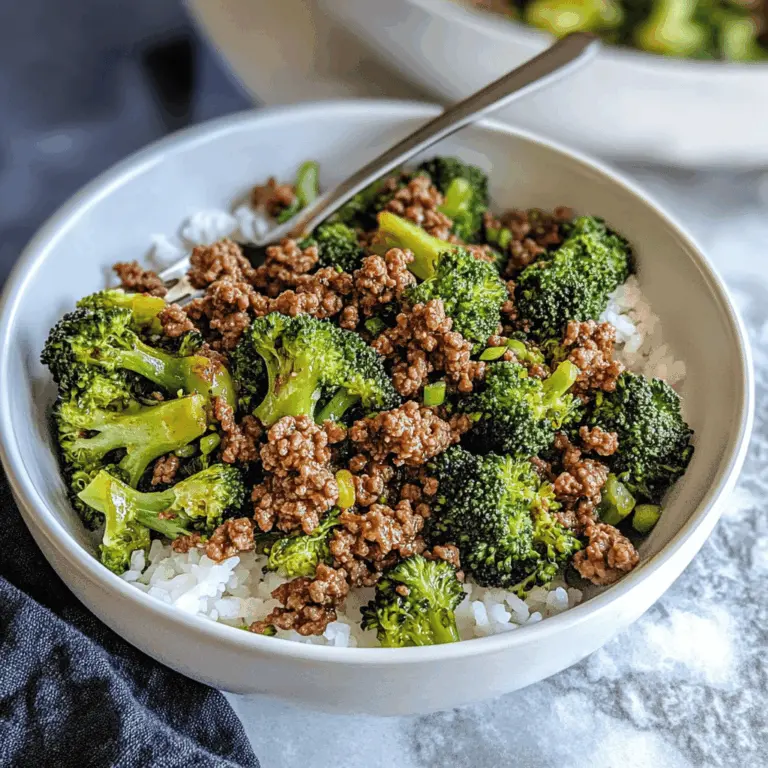 Ground Beef And Broccoli