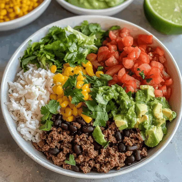 Ground Beef Burrito Bowl