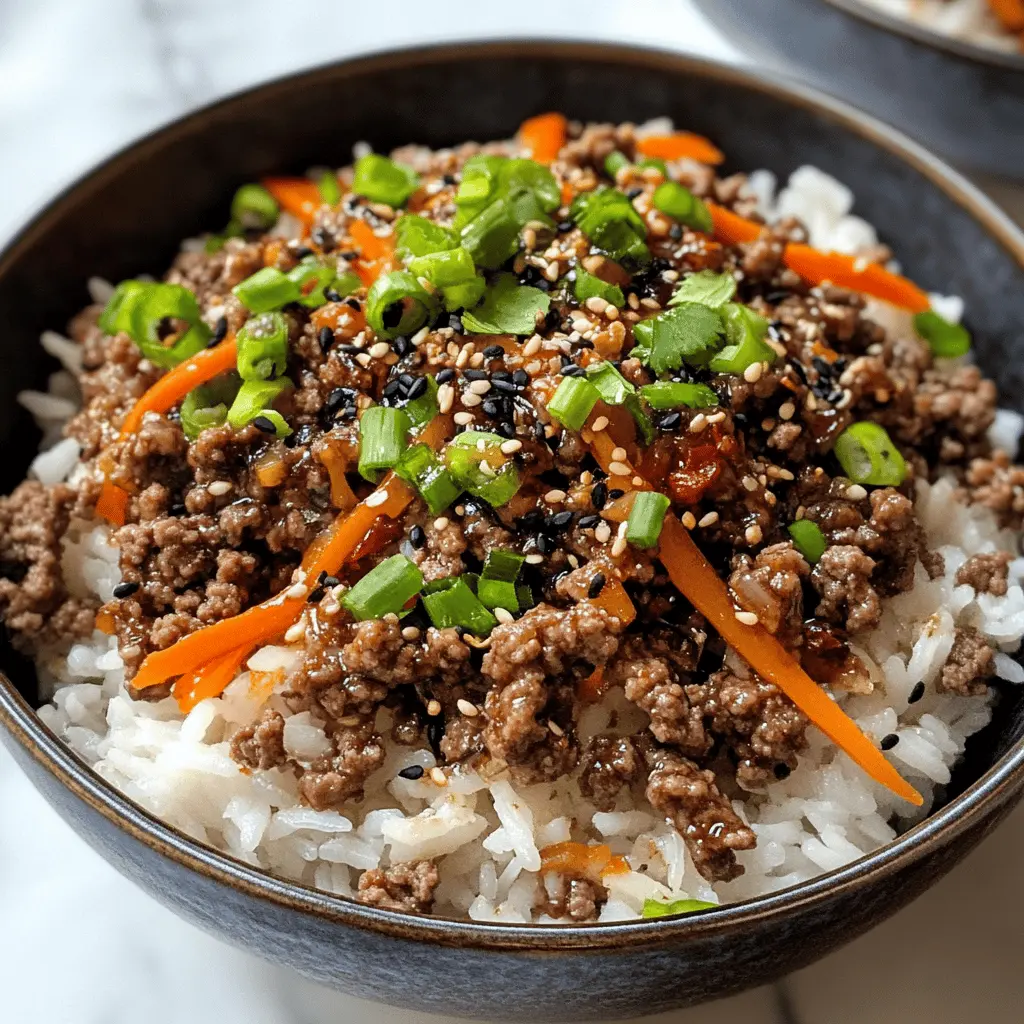 Satisfy your taste buds with these Ground Beef Teriyaki Rice Bowls! This quick and easy recipe features tender ground beef cooked in a sweet and tangy teriyaki sauce, served over fluffy rice and topped with fresh veggies. Perfect for busy weeknights or meal prep! Save this pin for a delicious dinner idea your family will love!