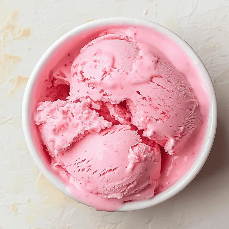 Homemade Strawberry Ice Cream