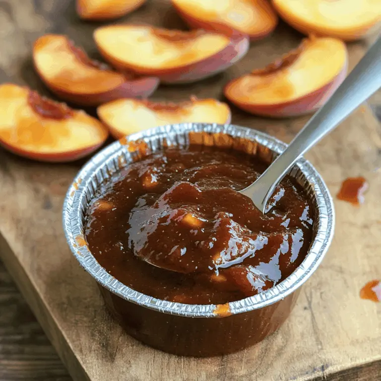 Maple Peach Barbecue Sauce