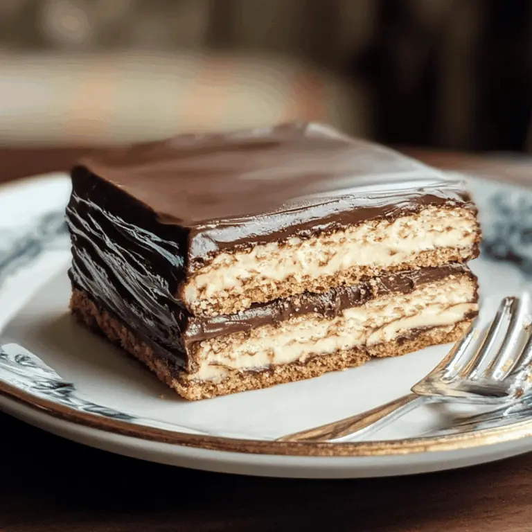 No-bake Chocolate Eclair Cake