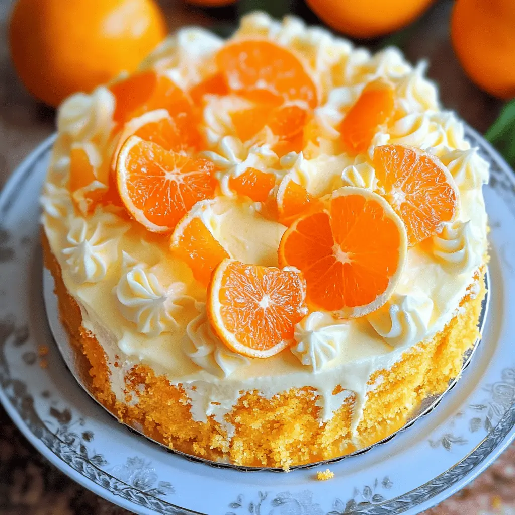 Enjoy a delightful Orange Creamsicle Cake that brings the taste of summer to your table! This moist cake features a refreshing orange flavor and creamy frosting that perfectly mimic your favorite childhood treat. Ideal for birthdays, gatherings, or just because, be sure to save this recipe for a sweet addition to your dessert lineup!