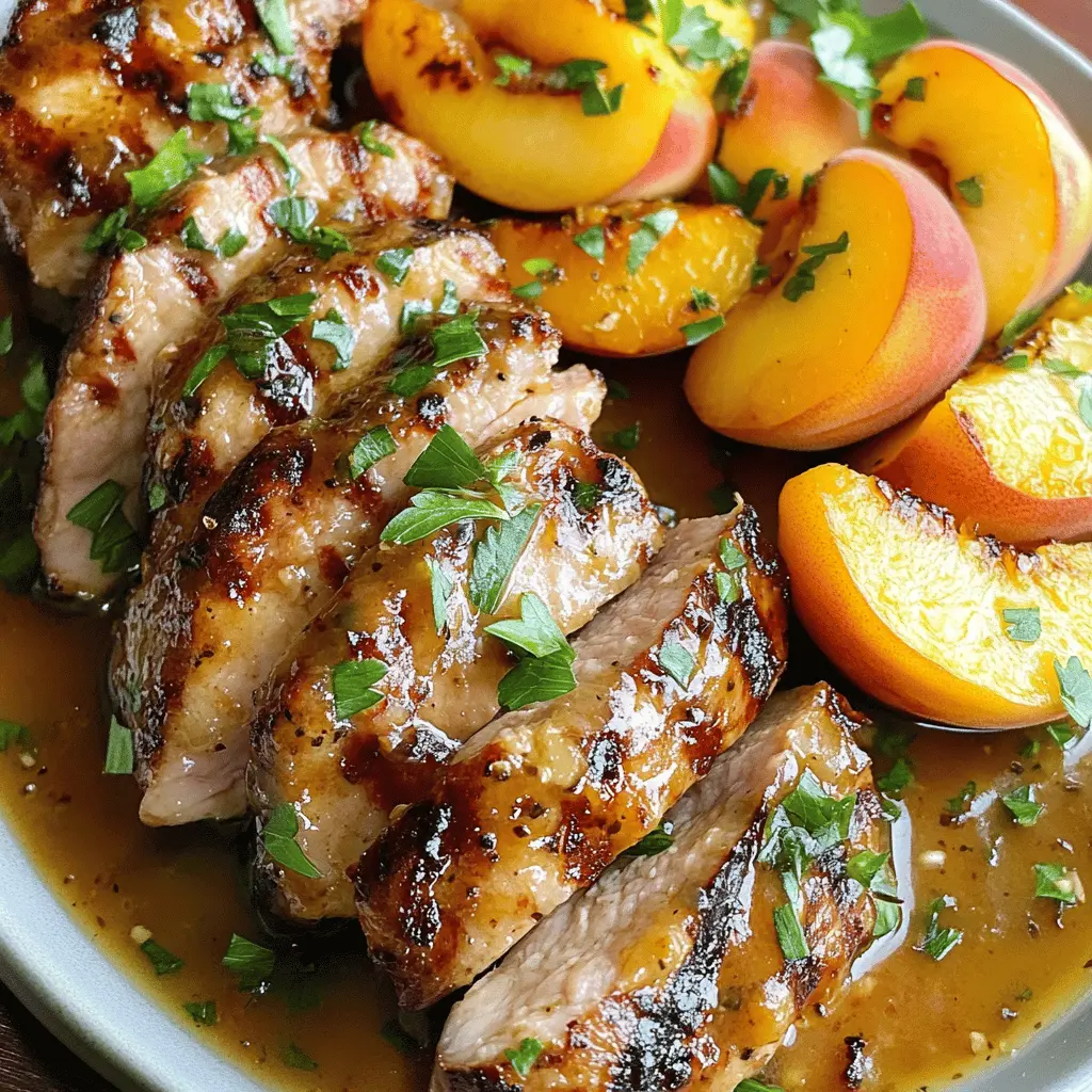 Sweet and tangy peach grilled pork tenderloin is the perfect centerpiece for any summer BBQ! Juicy pork marinated in a peach glaze brings out the best flavors and creates a delightful balance. Serve it at your next gathering or family dinner, and watch everyone come back for seconds. Save this recipe to enjoy a delicious meal that’s sure to impress!