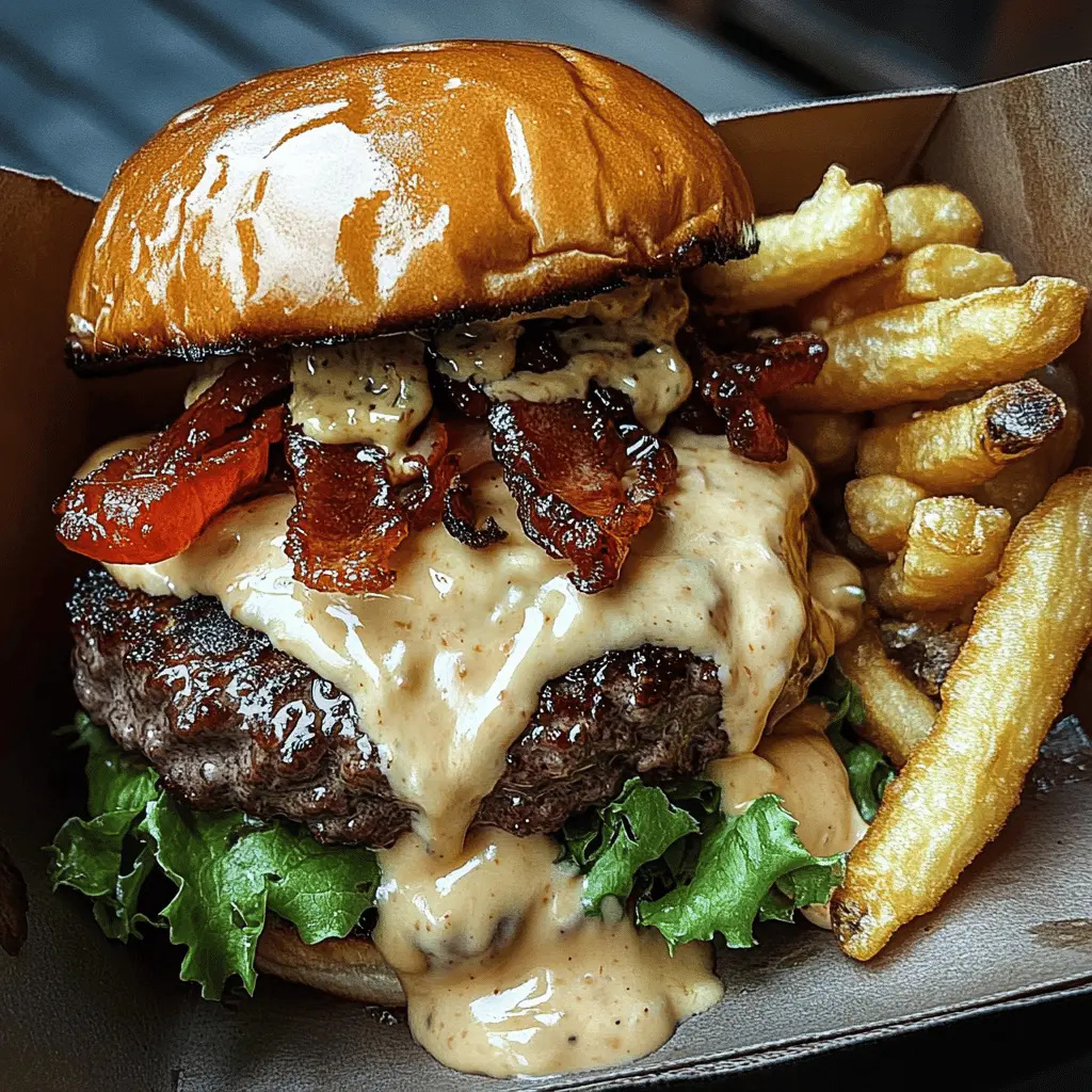 Get ready for the ultimate burger experience with these Smash Burgers topped with creamy Baconnaise Sauce! Juicy beef patties meet the rich flavors of bacon and mayo for a tasty combo that's sure to please. Perfect for backyard barbecues or casual dinner nights, these burgers are a must-try. Save this pin for your next cooking adventure!