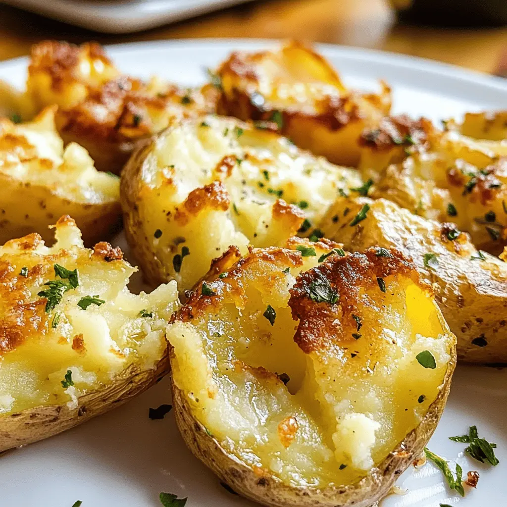 Crispy on the outside and fluffy on the inside, these smashed potatoes are the perfect side dish to elevate any meal! Made with fresh herbs and a hint of garlic, they are a delicious combination of flavors. Ideal for family gatherings or cozy dinners, don’t forget to save this recipe for your next culinary adventure!