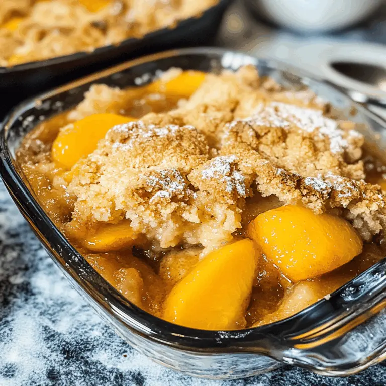 Southern Peach Cobbler