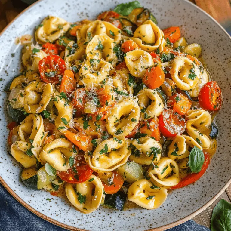 Tortellini With Sautéed Vegetables