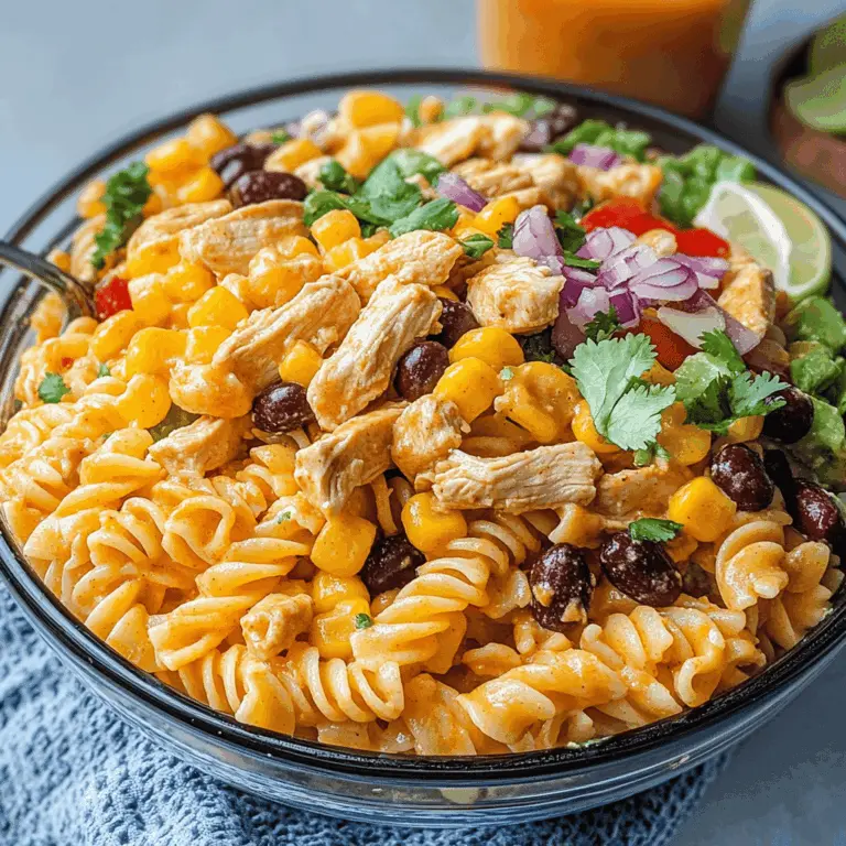 Zesty Chicken Enchilada Pasta Salad