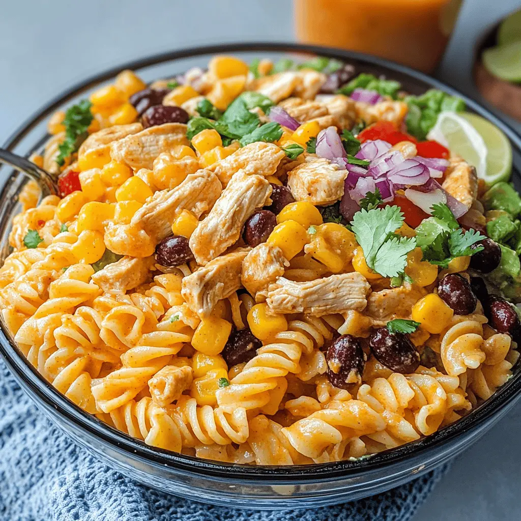 Brighten up your meal with this Zesty Chicken Enchilada Pasta Salad! Featuring juicy chicken, vibrant bell peppers, and a punchy avocado-lime dressing, this dish is a perfect blend of flavors. Ideal for picnics, potlucks, or quick weeknight dinners. Save this recipe for a fresh and delicious twist on your favorite enchiladas!