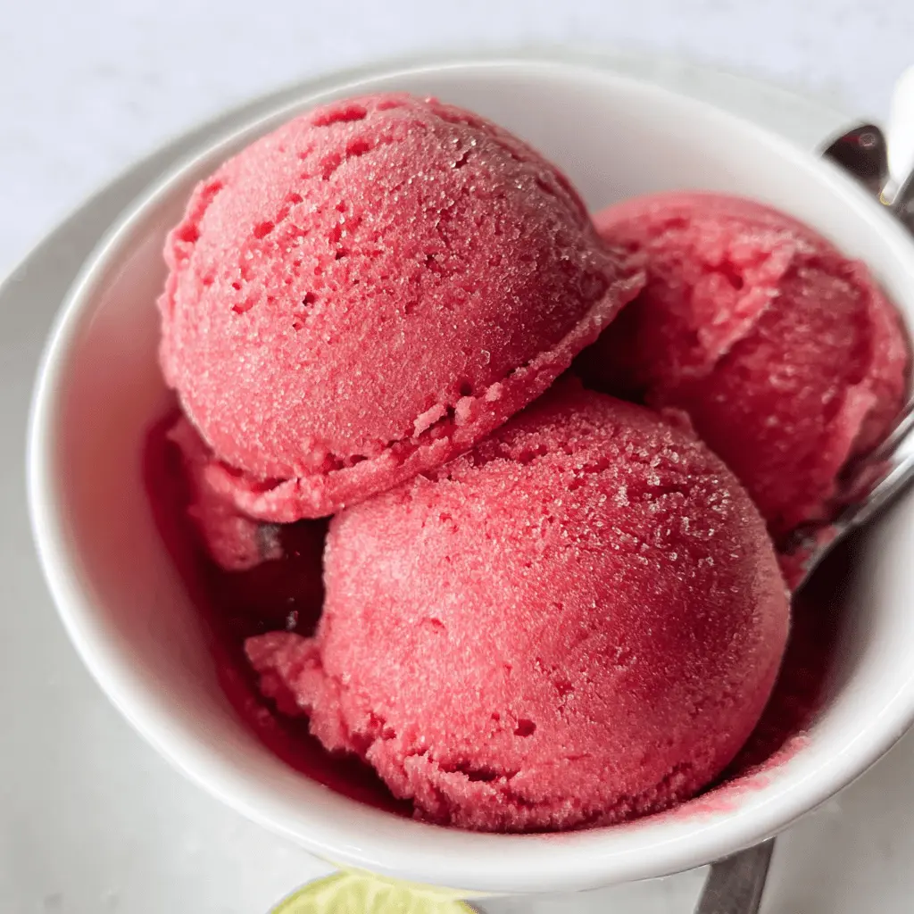 Easy Fresh Cherry Sorbet Recipe