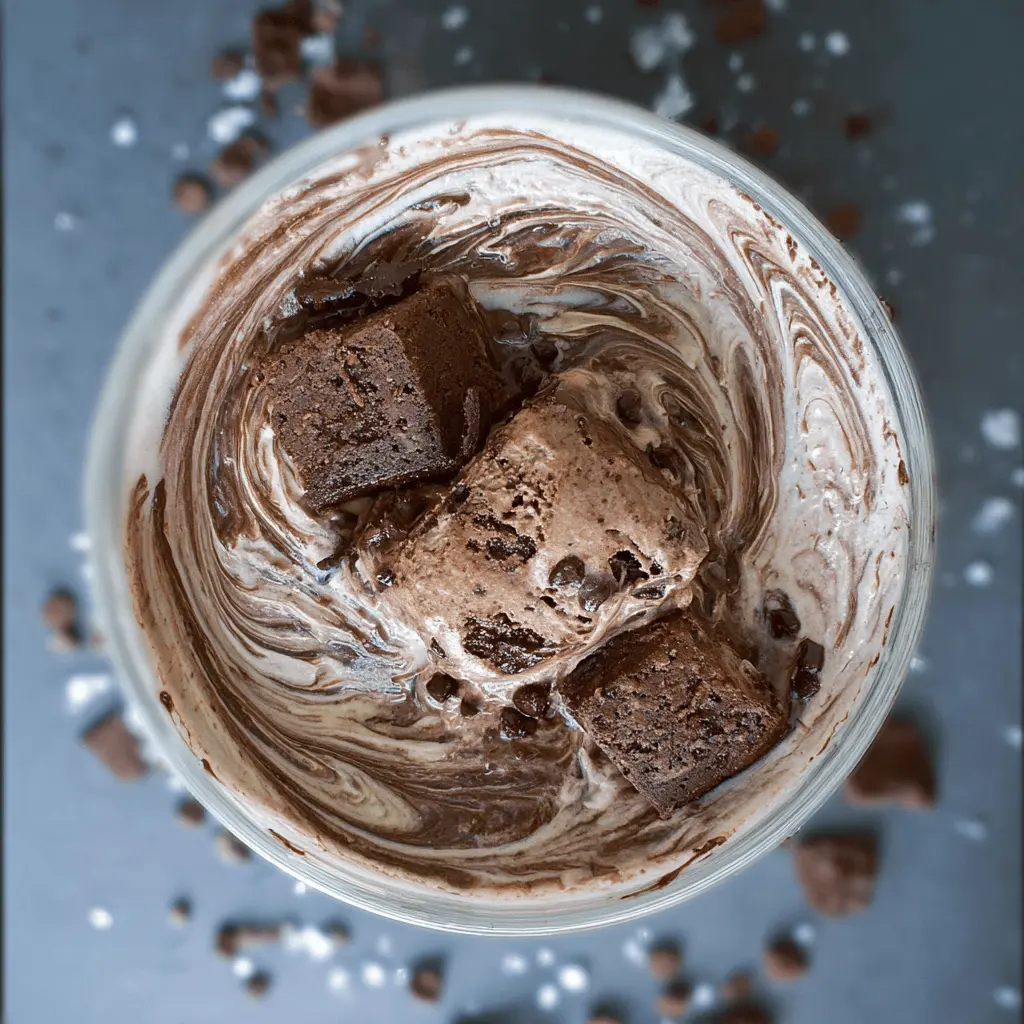 Easy Brownie Fudge Swirl Ice Cream Recipe
