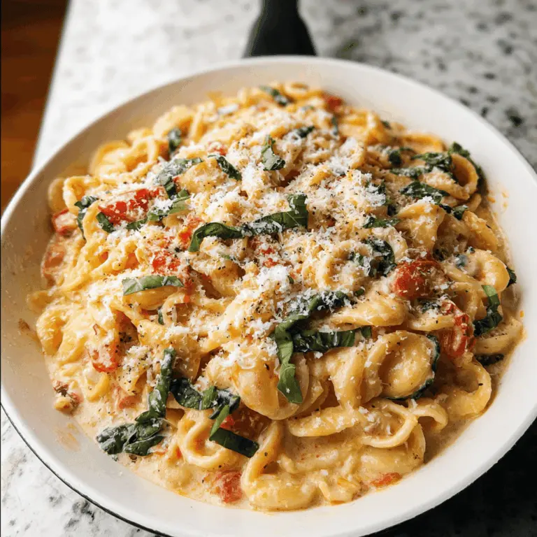 Creamy Basil Tomato Pasta Recipe – Easy and Delicious