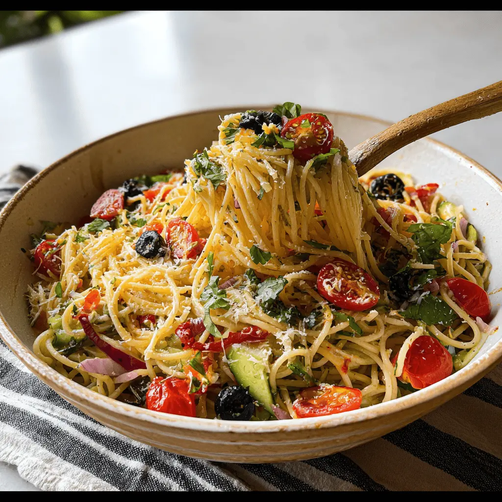 Easy California Spaghetti Salad Recipe