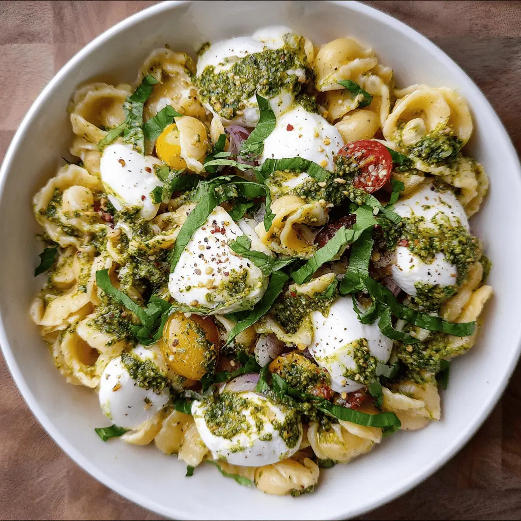Easy Lemon Burrata Pasta Salad Recipe
