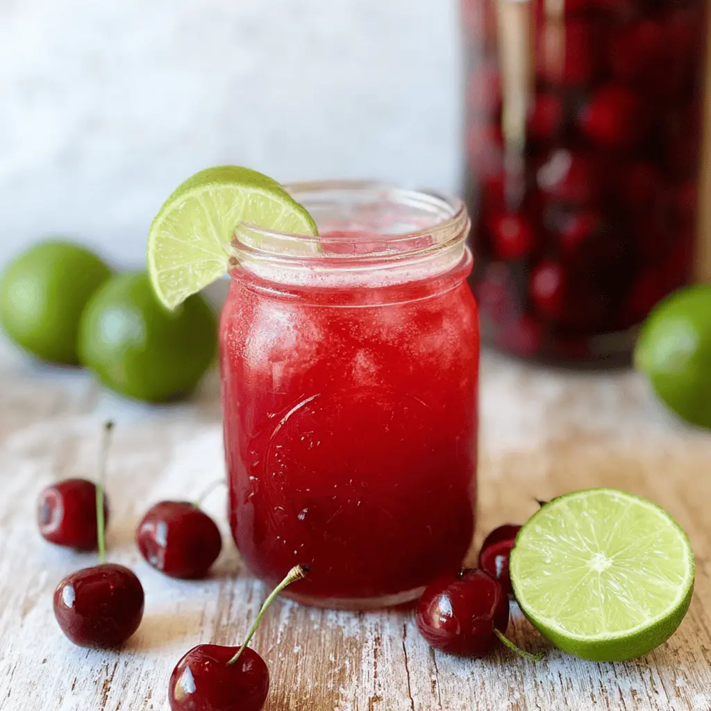 Easy 4-Ingredient Cherry Limeade Recipe