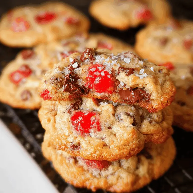 Easy Maraschino Cherry Chocolate Chip Cookies