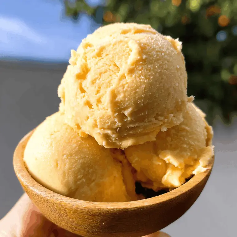 Easy 3-Ingredient Mango Ice Cream Recipe