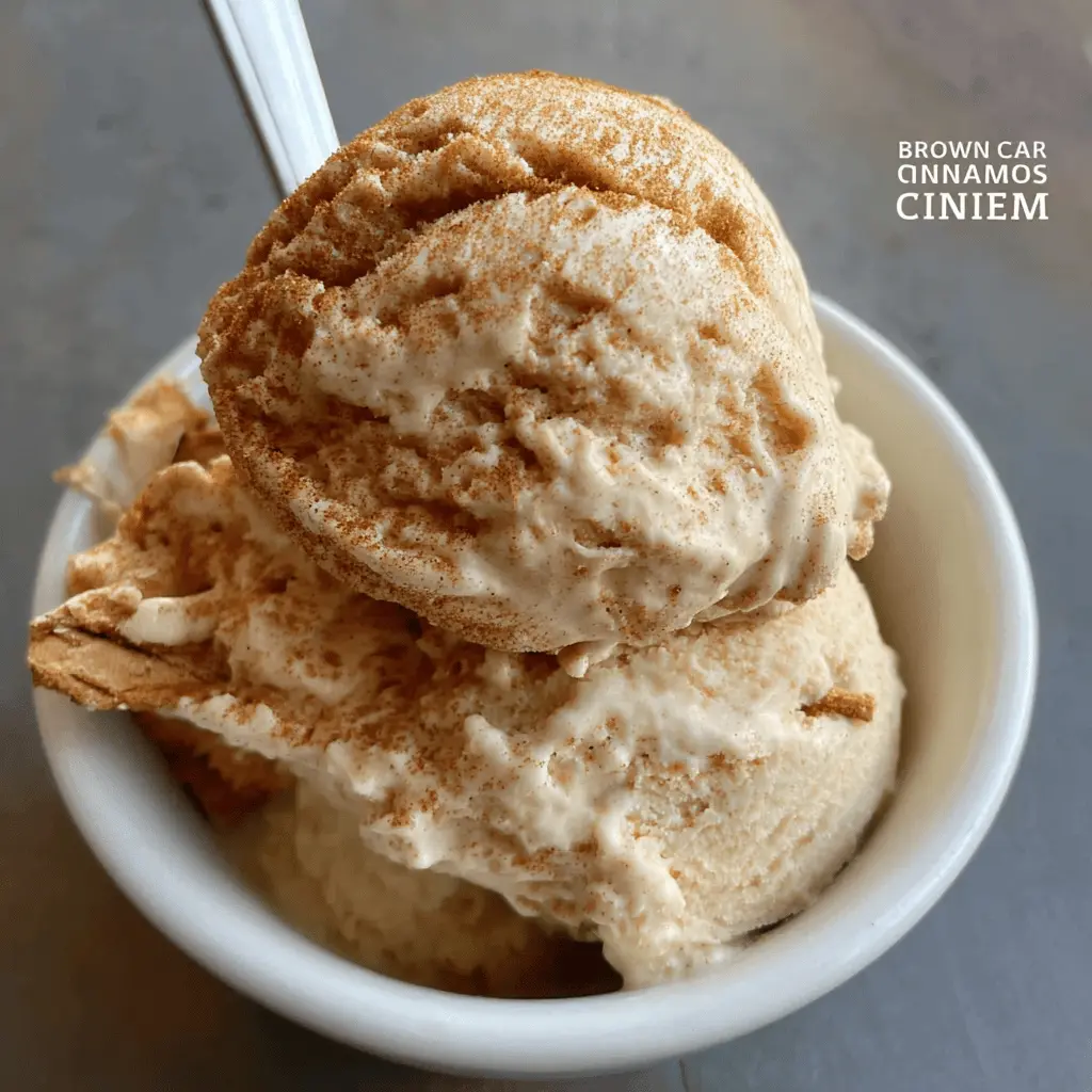 Easy Brown Sugar Cinnamon Ice Cream Recipe