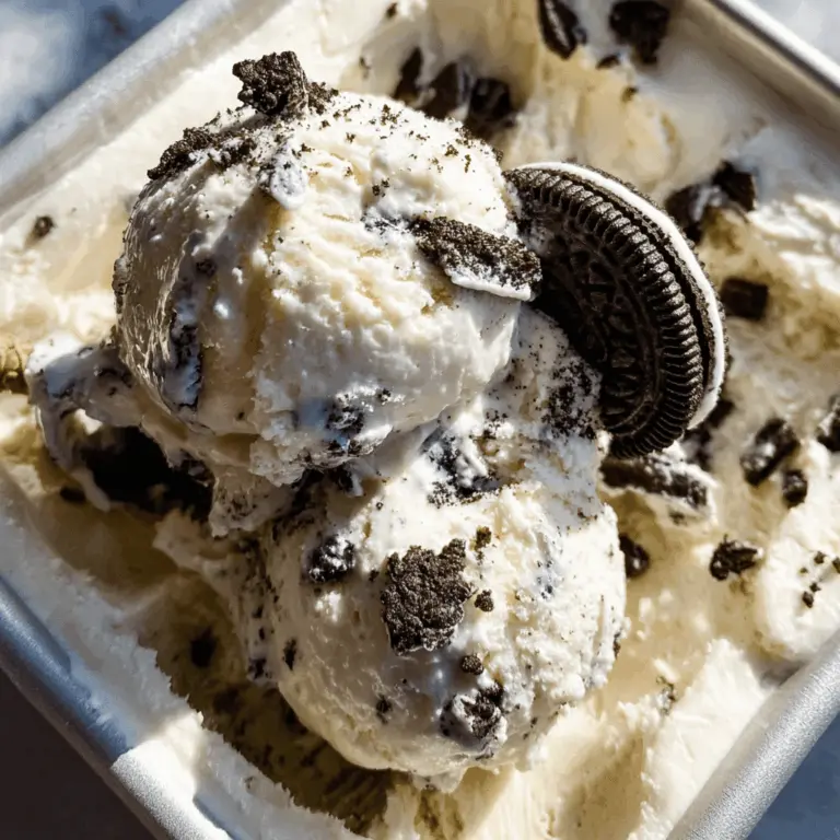 Easy Homemade Cookies and Cream Ice Cream Recipe