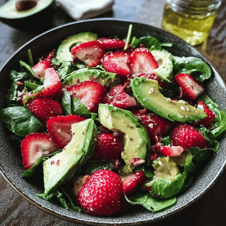 Fresh Strawberry Avocado Salad Recipe