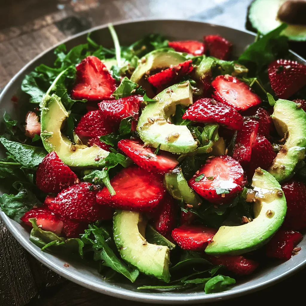 Fresh Strawberry Avocado Salad Recipe