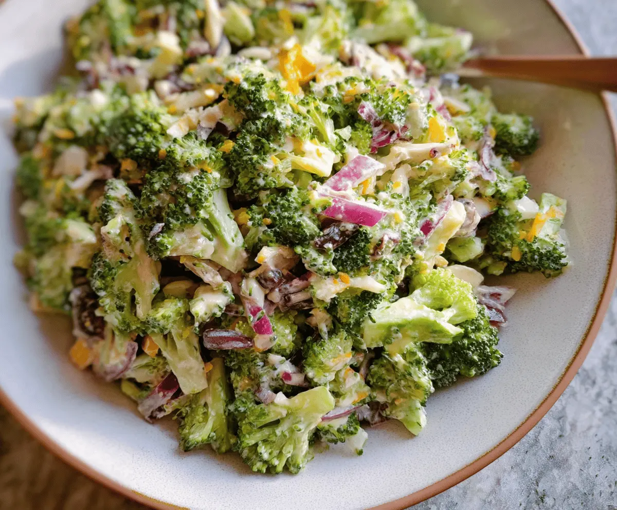 Easy Healthy Broccoli Salad Recipe