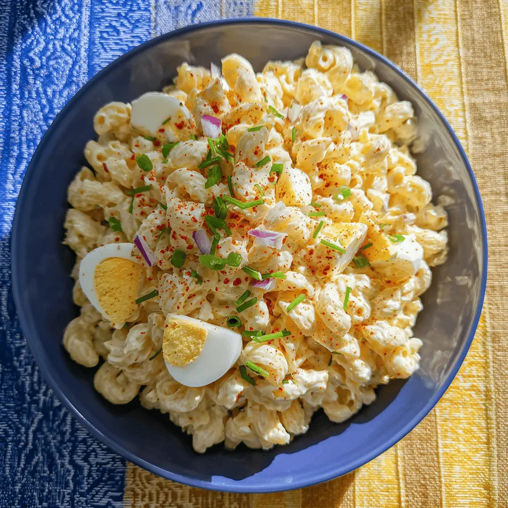 Easy Deviled Egg Pasta Salad Recipe