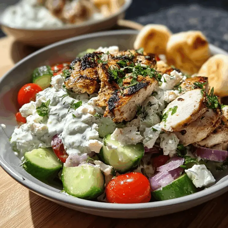 Easy Mediterranean Tzatziki Chicken Salad Recipe
