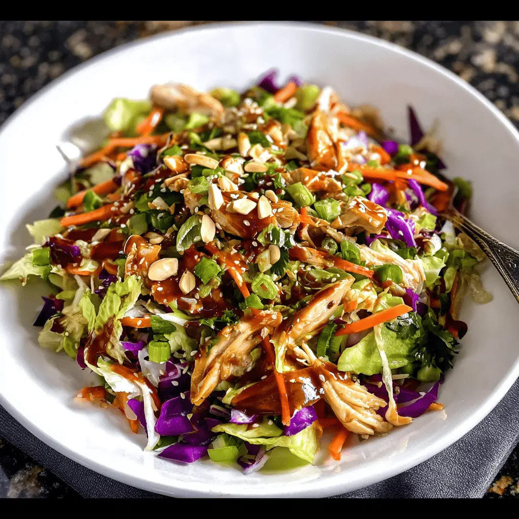 Easy Chinese Chicken Salad with Crunchy Veggies