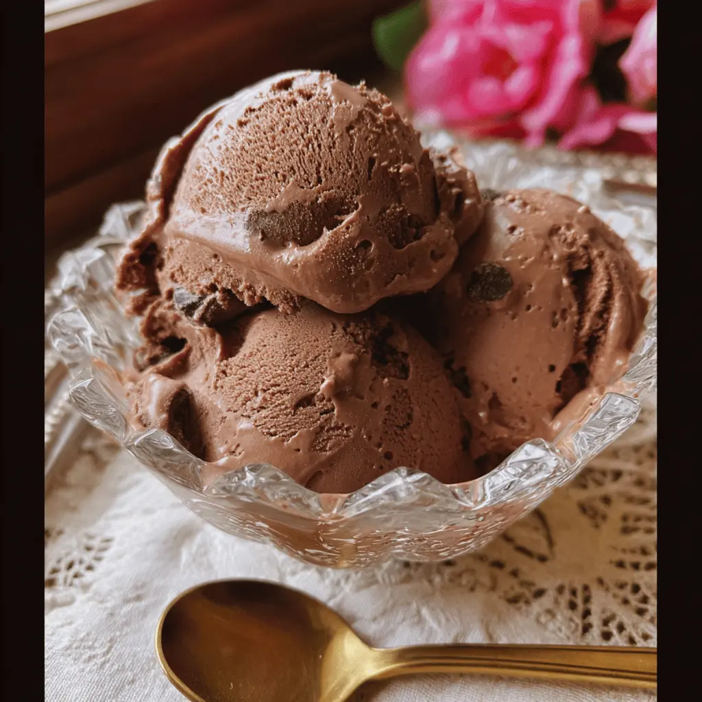 Easy Homemade Chocolate Custard Ice Cream Recipe