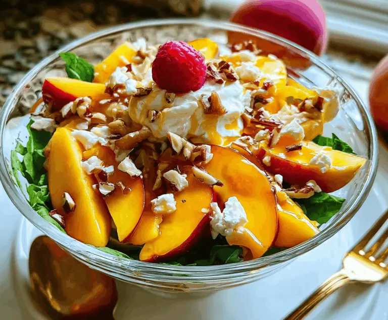 Easy Millionaire Peach Salad Recipe