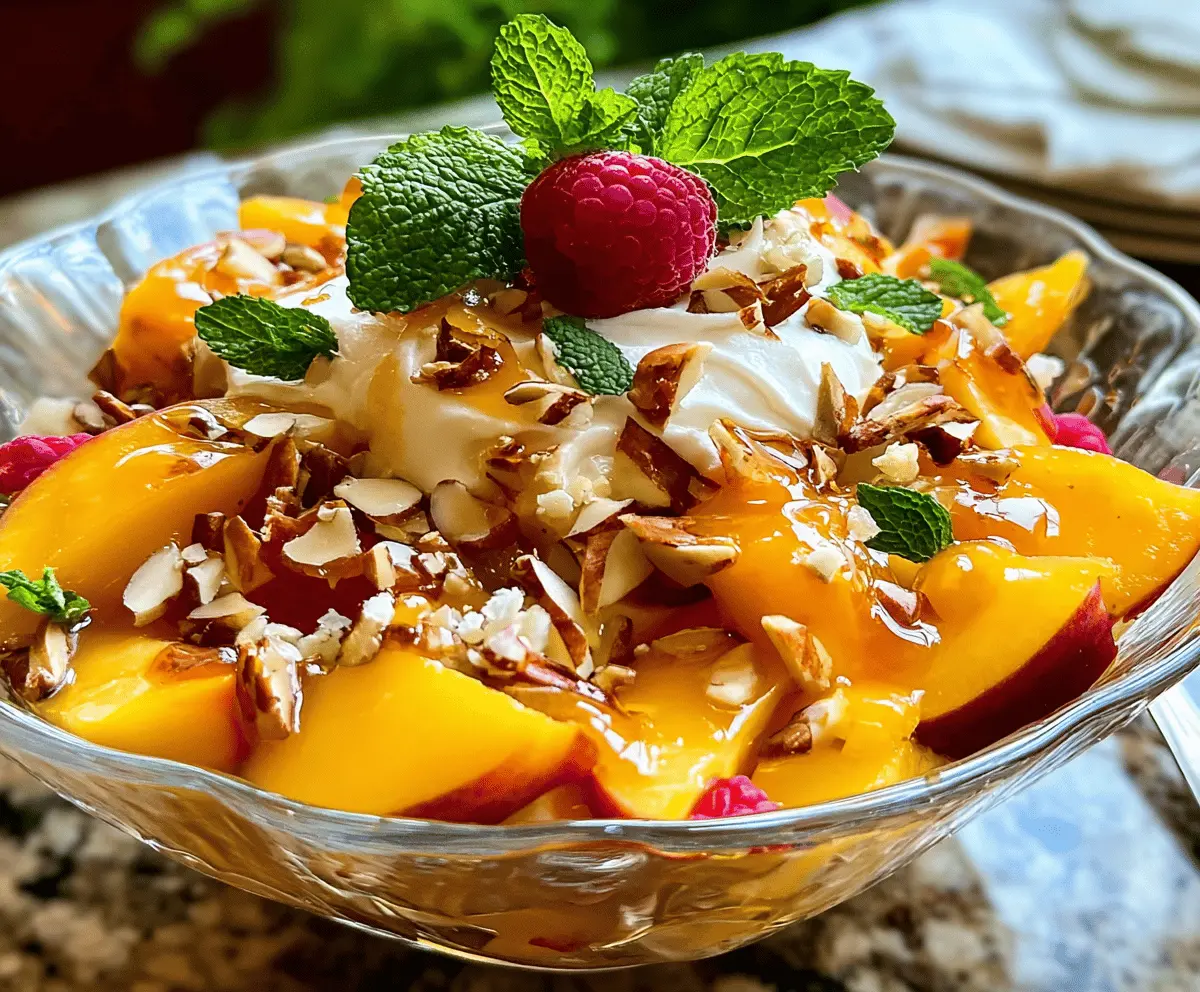 Easy Millionaire Peach Salad Recipe