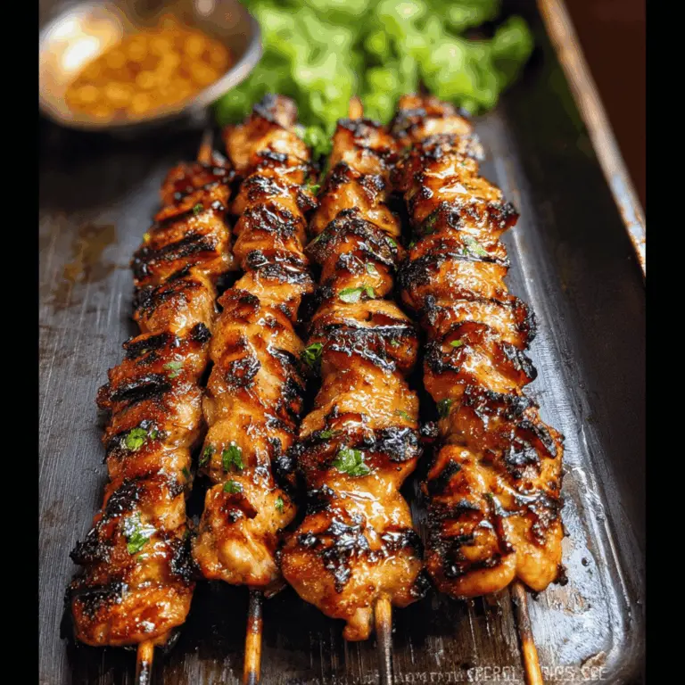 Easy Grilled Thai Chicken Skewers Recipe
