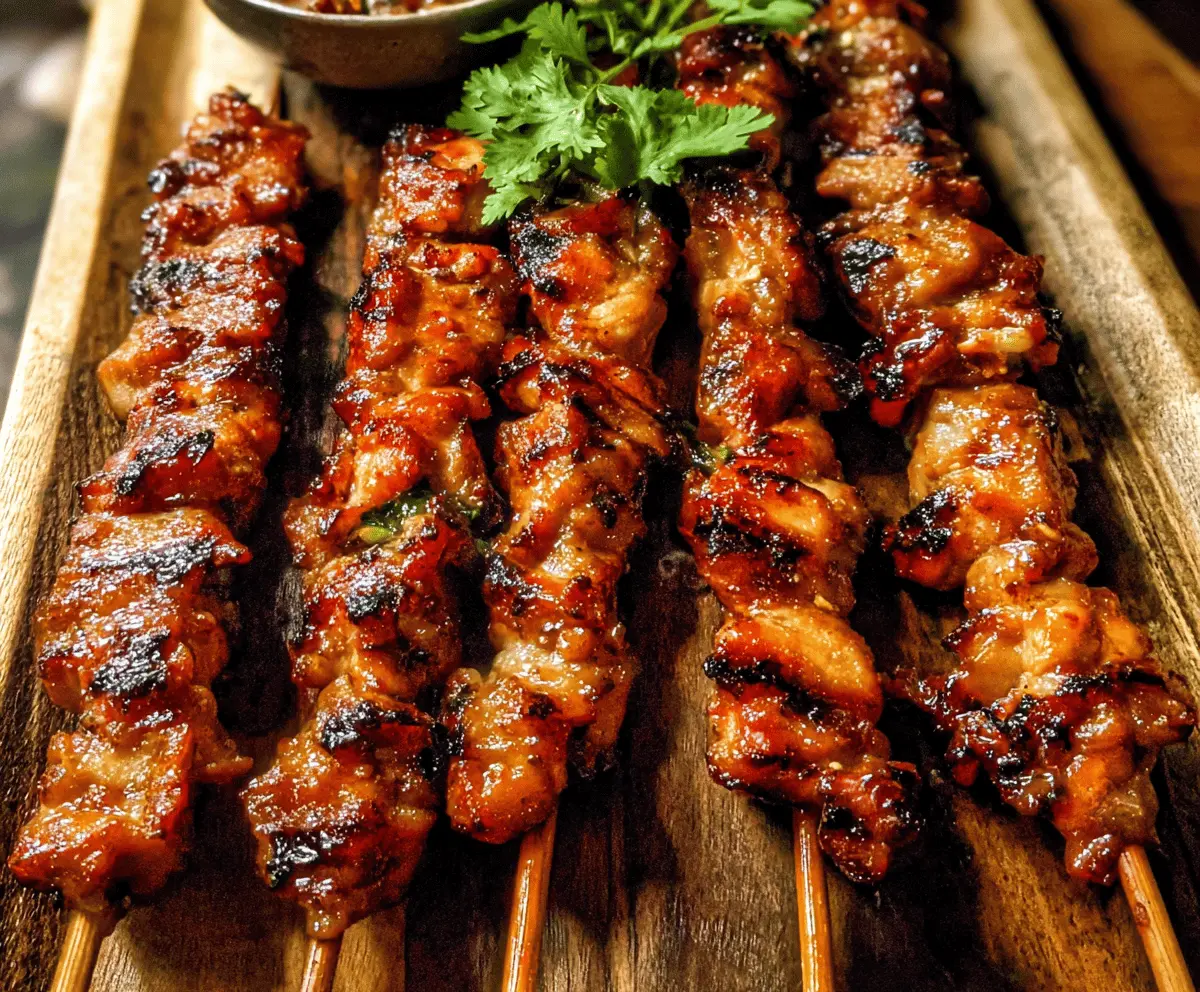 Easy Grilled Thai Chicken Skewers Recipe